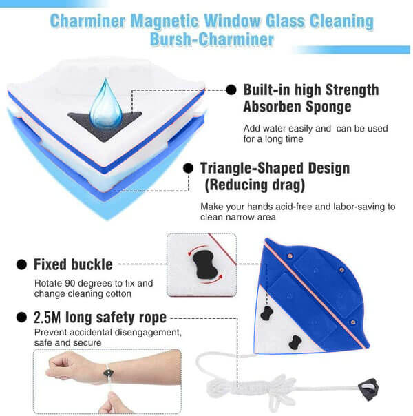 Glass Double-Sided Window Cleaner