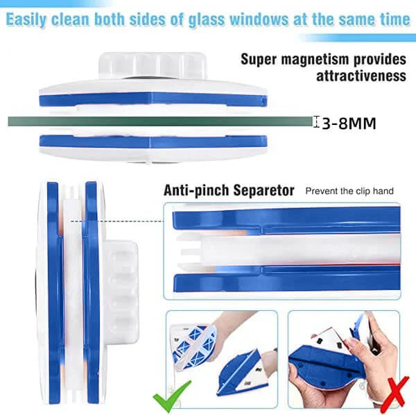 Glass Double-Sided Window Cleaner