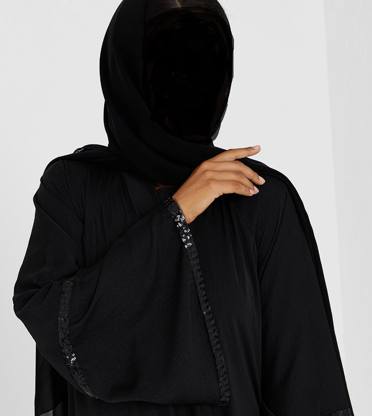 Embellished Long Sleeve Abaya